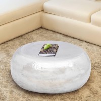 vidaXL Hammered Aluminum Coffee Table Silver