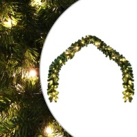 vidaXL Christmas Garland with LED Lights 32.8'