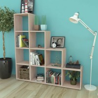 vidaXL Staircase Bookcase/Display Shelf 55.9