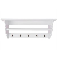 vidaXL Coat Rack MDF White Baroque Style