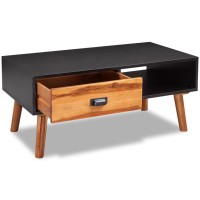 vidaXL Solid Acacia Wood Coffee Table 35.4