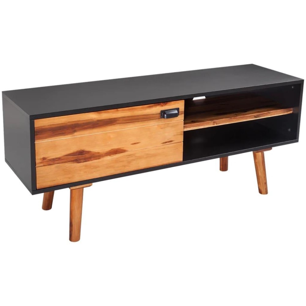 vidaXL Solid Wood Acacia TV Stand 47.2