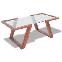 vidaXL Coffee Table Solid Acacia Wood Brown 39.4