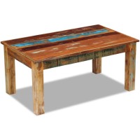 Vidaxl Coffee Table Solid Reclaimed Wood 39.4X23.6X17.7
