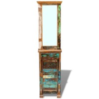 vidaXL Hall Mirror Solid Reclaimed Wood 18.5