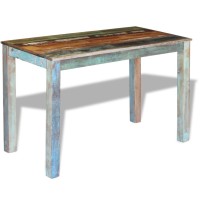 vidaXL Dining Table Solid Reclaimed Wood 45.3