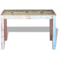 vidaXL Dining Table Solid Reclaimed Wood 45.3