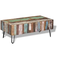 vidaXL Coffee Table Solid Reclaimed Wood 39.4