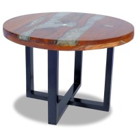 vidaXL Coffee Table Teak Resin 23.6