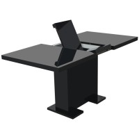 Vidaxl Extendable Dining Table High Gloss Black