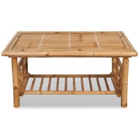 vidaXL Coffee Table Bamboo 35.4