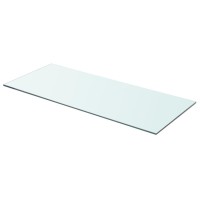 Vidaxl Shelf Panel Glass Clear 27.6X11.8