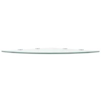 vidaXL Corner Shelf with Chrome Supports Glass Clear 17.7