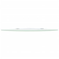 Vidaxl Corner Shelf With Chrome Supports Glass White 9.8X9.8