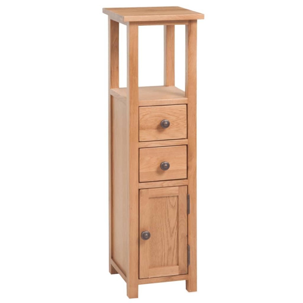 vidaXL Corner Cabinet Solid Oak Wood 10.2