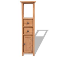 vidaXL Corner Cabinet Solid Oak Wood 10.2