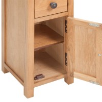 vidaXL Corner Cabinet Solid Oak Wood 10.2