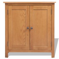 vidaXL Sideboard Solid Oak Wood 27.6