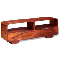 vidaXL TV Stand Solid Wood Sheesham 45.7