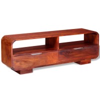 vidaXL TV Stand Solid Wood Sheesham 45.7