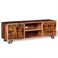 vidaXL TV Stand Solid Wood Sheesham 47.2