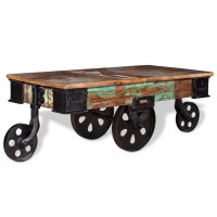 vidaXL Coffee Table Reclaimed Wood 35.4