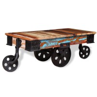 vidaXL Coffee Table Reclaimed Wood 35.4