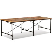 vidaXL Dining Table Solid Reclaimed Wood 94.5