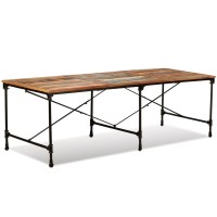 vidaXL Dining Table Solid Reclaimed Wood 94.5