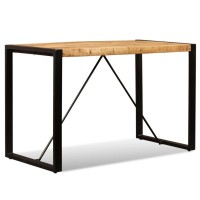 vidaXL Dining Table Solid Rough Mango Wood 47.2