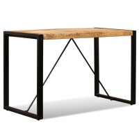 vidaXL Dining Table Solid Rough Mango Wood 47.2