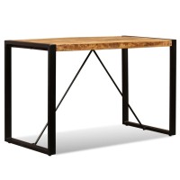 vidaXL Dining Table Solid Rough Mango Wood 47.2