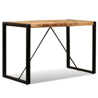 vidaXL Dining Table Solid Rough Mango Wood 47.2