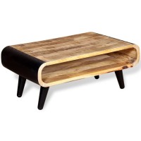 vidaXL Coffee Table Rough Mango Wood 35.4