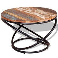 Vidaxl Coffee Table Solid Reclaimed Wood 23.6X23.6X15.7
