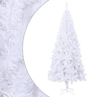 vidaXL Artificial Christmas Tree L 8 ft White