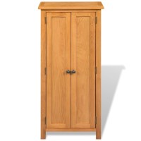 vidaXL Storage Cabinet Solid Oak Wood 19.7