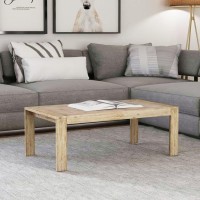 vidaXL Coffee Table Solid Brushed Acacia Wood 43.3