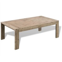 vidaXL Coffee Table Solid Brushed Acacia Wood 43.3