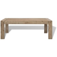 vidaXL Coffee Table Solid Brushed Acacia Wood 43.3