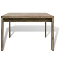 vidaXL Coffee Table Solid Brushed Acacia Wood 43.3