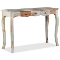 Vidaxl Console Table With 3 Drawers Solid Sheesham Wood 43.3X15.7X29.9