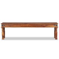 vidaXL Castle Bench Solid Sheesham Wood 63