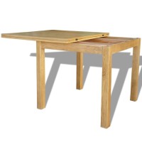 vidaXL Extendable Table Oak 67