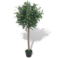 vidaXL Artificial Bay Tree Plant with Pot 47.2