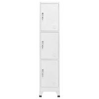 Vidaxl Locker Cabinet With 3 Compartments 15X17.7X70.9