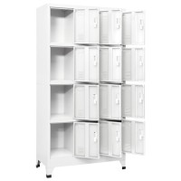 vidaXL Locker Cabinet with 12 Compartments 35.4