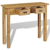 vidaXL Console Table Solid Teak 35.4