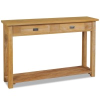 vidaXL Console Table Solid Teak 47.2