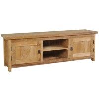 vidaXL TV Stand Solid Teak 47.2